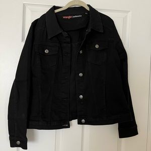 COPY - Wrangler’s Black Stretch Denim Jacket - XL